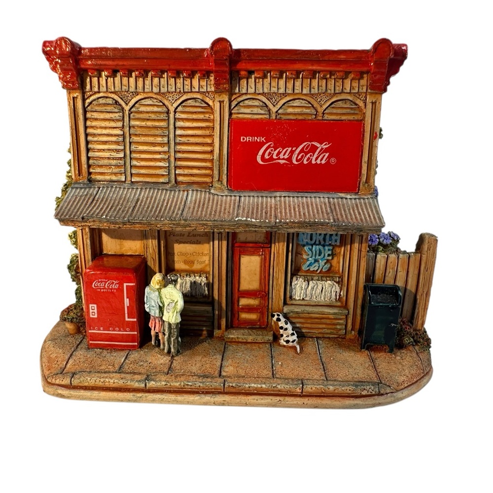 Lilliput Lane Coca Cola Country  Sign Of Good Taste Store Miniature Vintage
